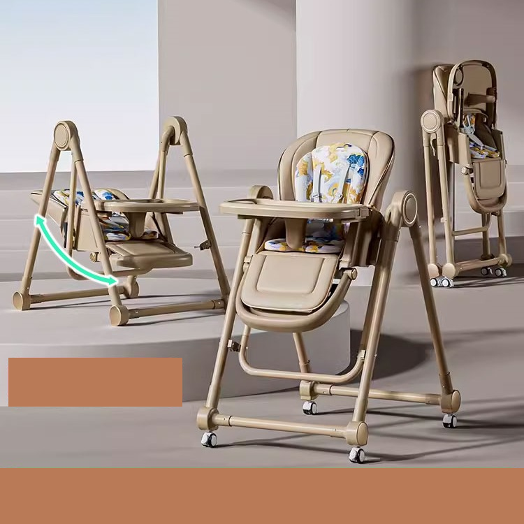 Portable Multi-functional Baby Swing Dining Chair - Choco