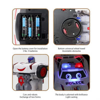 Electronic Deformation Police Car With Light & Sound