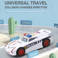 Electronic Deformation Police Car With Light & Sound