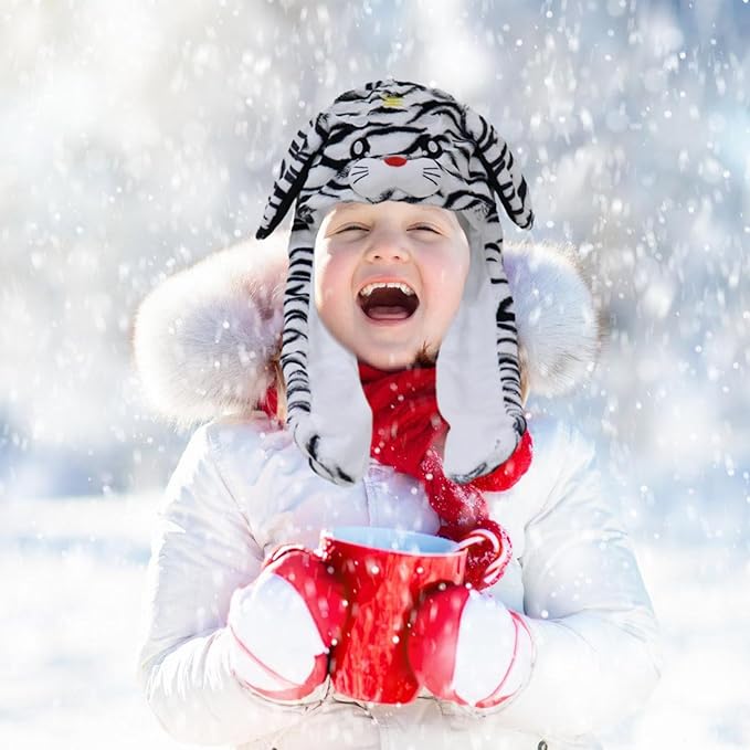 Premium Kids Tiger Ear Flapping Cap