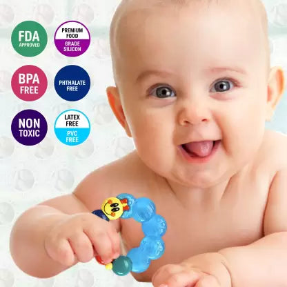 Caterpillar Design Baby Teether & Rattle