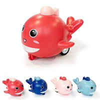 Inertial Press & Go Mini Whale Toy - 1Pc