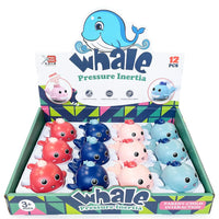 Inertial Press & Go Mini Whale Toy - 1Pc