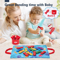 Montessori Pretend Play Cloth Fishing Set