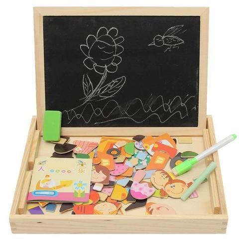 Wooden Cartoon Letter Puzzle Board