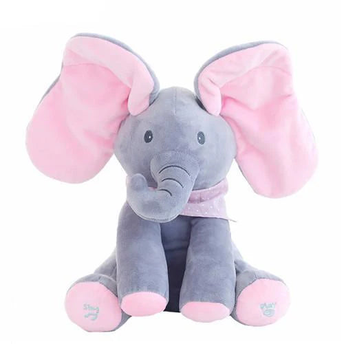 Peek-A-Boo Sing & Play Flappy Stuff Elephant