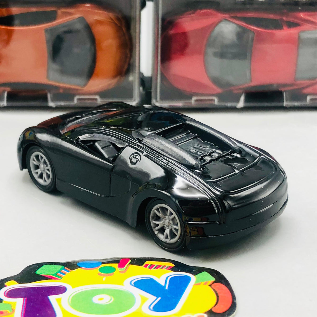 4Pcs Mini Diecast Pullback Cars With Display Racks