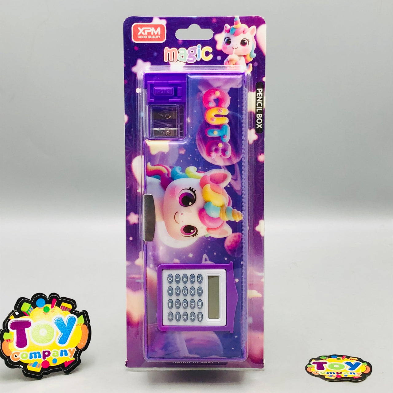 Unicorn Double-Sided Geometry Box With Calculator