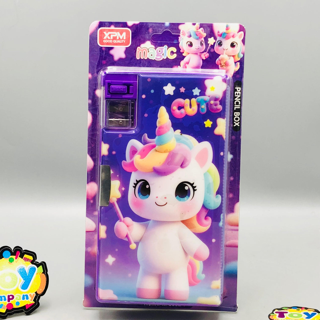 Jumbo Unicorn Double-Sided Geometry Box With Dual Sharpener
