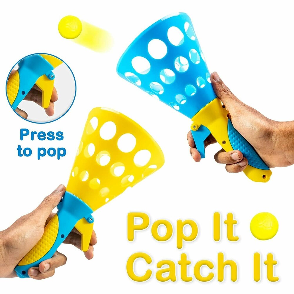 Catapult Ball Throw & Catch Sport Bouncing Toy - 2Pcs