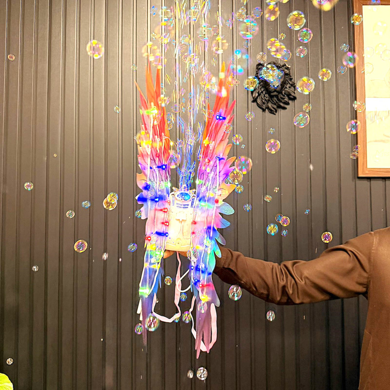 Remote Control Dream Fairy Wings With Colorful Bubbles