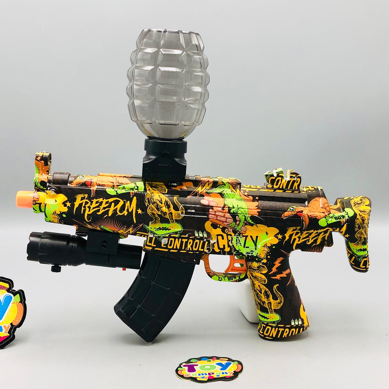 Rechargeable MP5 Water Bullet Shooting Gun With Smoke Silencer