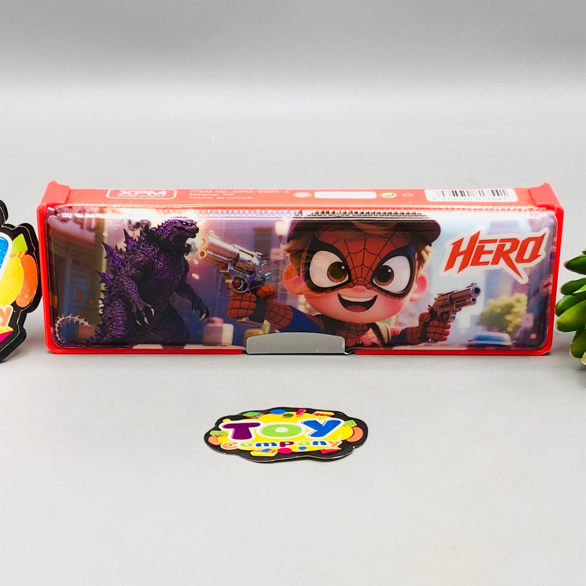 Mini Hero Themed Double-Sided Geometry Box - Red