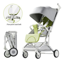 Premium Foldable M9 Baby Stroller Pocket Cart - Gray