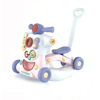 6in1 Multi-functional Baby Activity Musical Walker - Pink