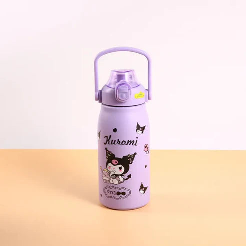 1200ml Stainless Steel Portable Sports Kettle - Purple