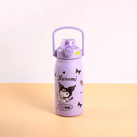 1200ml Stainless Steel Portable Sports Kettle - Purple