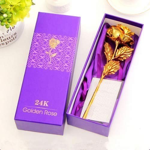 Gold Dipped Real Rose With Luxury Gift Box