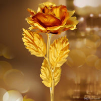 Gold Dipped Real Rose With Luxury Gift Box