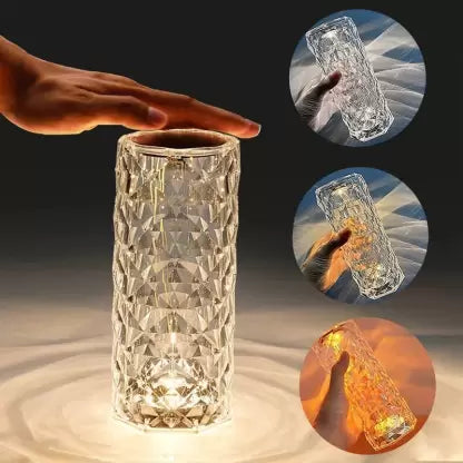 Crystal Table Lamp-USB Charging & Touchable