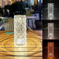 Crystal Table Lamp-USB Charging & Touchable