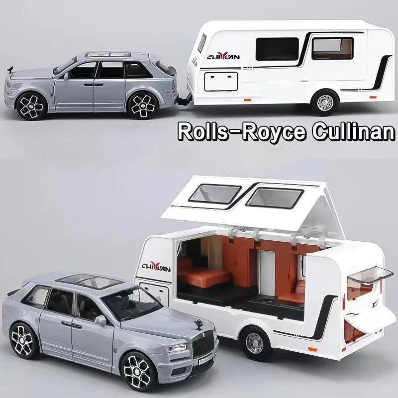 1:32 Diecast Rolls Royce Cullinan With Trailer