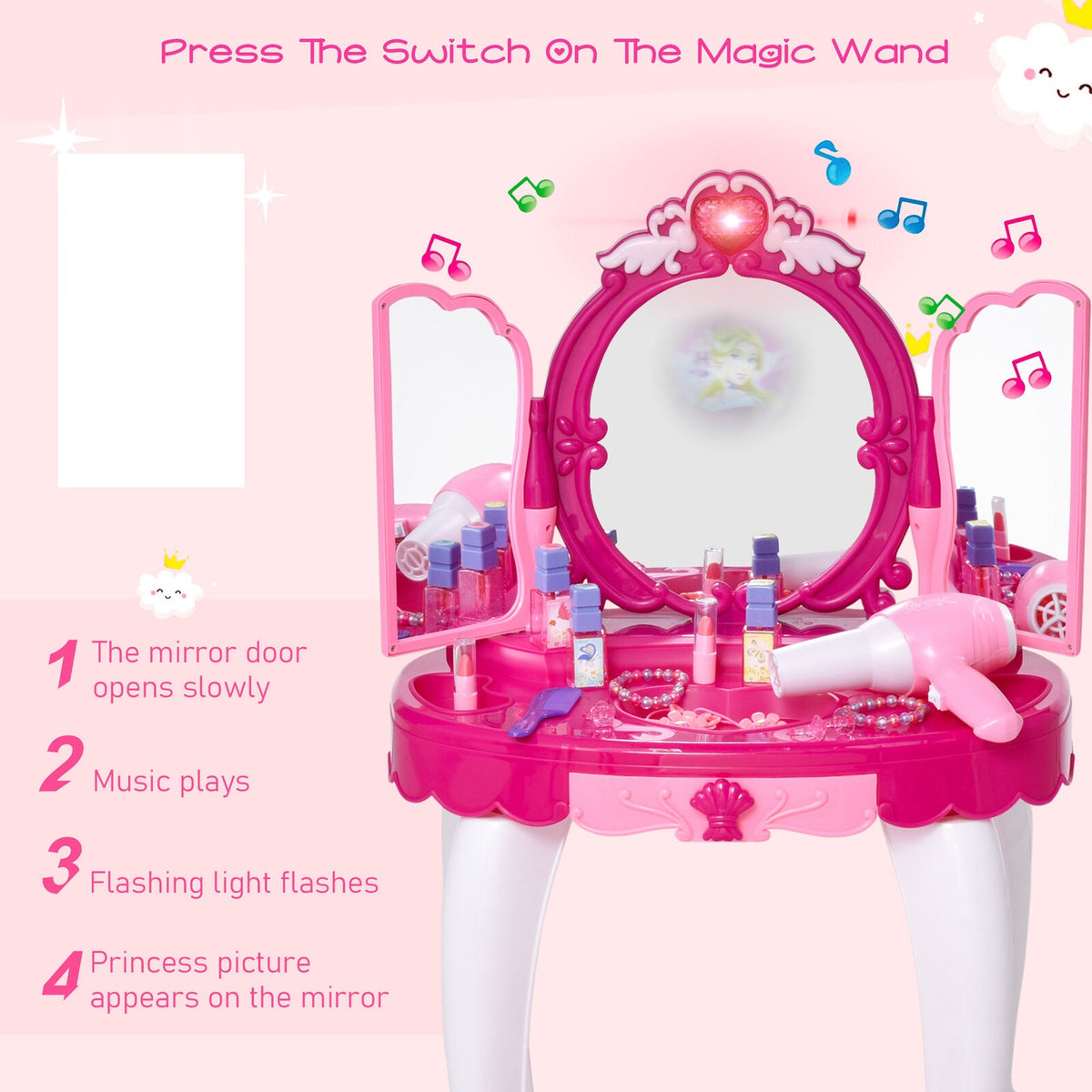 Glamor Mirror Makeup Dressing Table