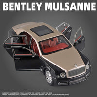 1:24 Diecast Bentley Mulsanne Model Car