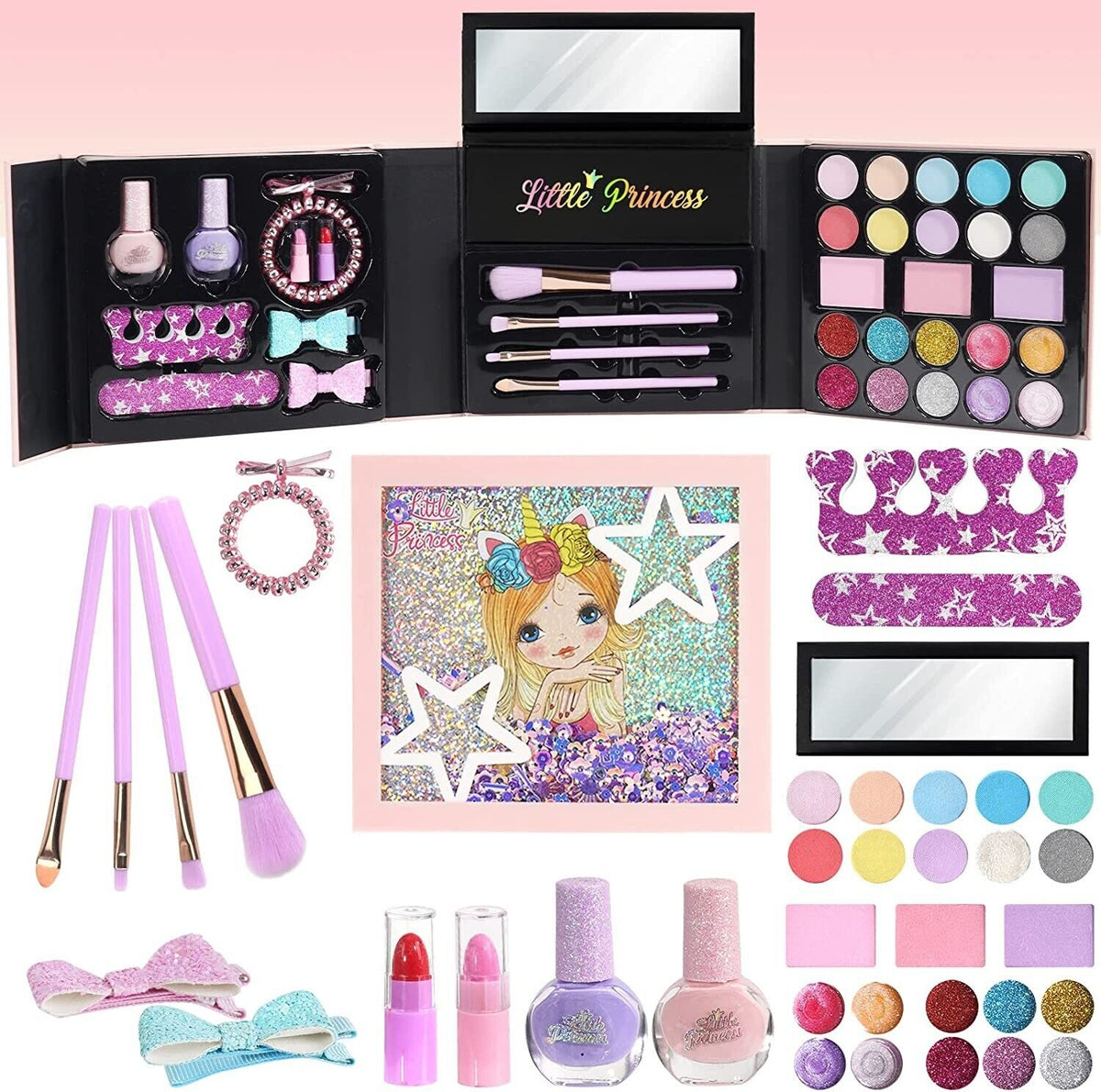 Realistic Little Princess Unique Makeup Kit-37 Pcs
