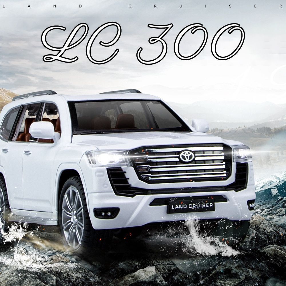 1:32 Diecast Land Cruiser LC300 With Miniature
