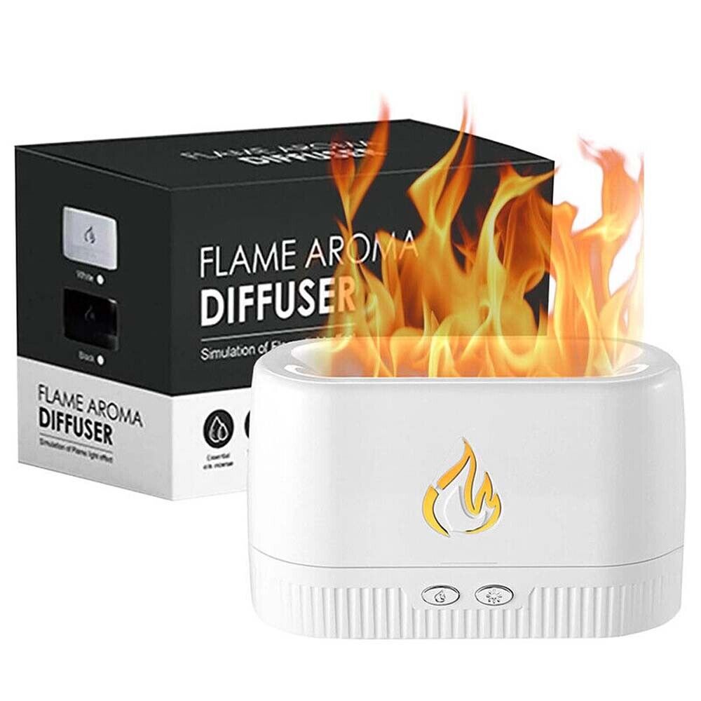 Flame Aroma Diffuser With Flame Light Effect