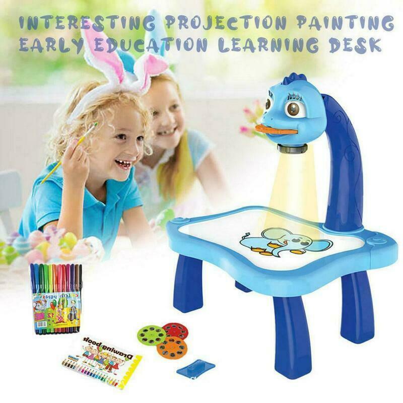 Kids Learning Projector for Painting - Blue