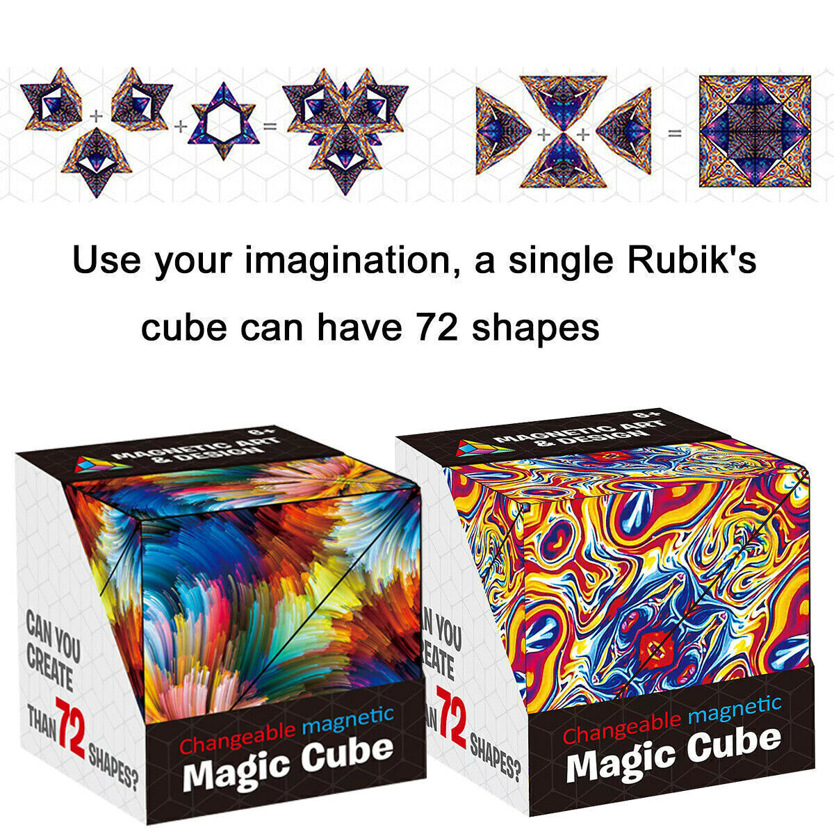 SASHIBO Magnetic Magic Cube - 70+ Shapes