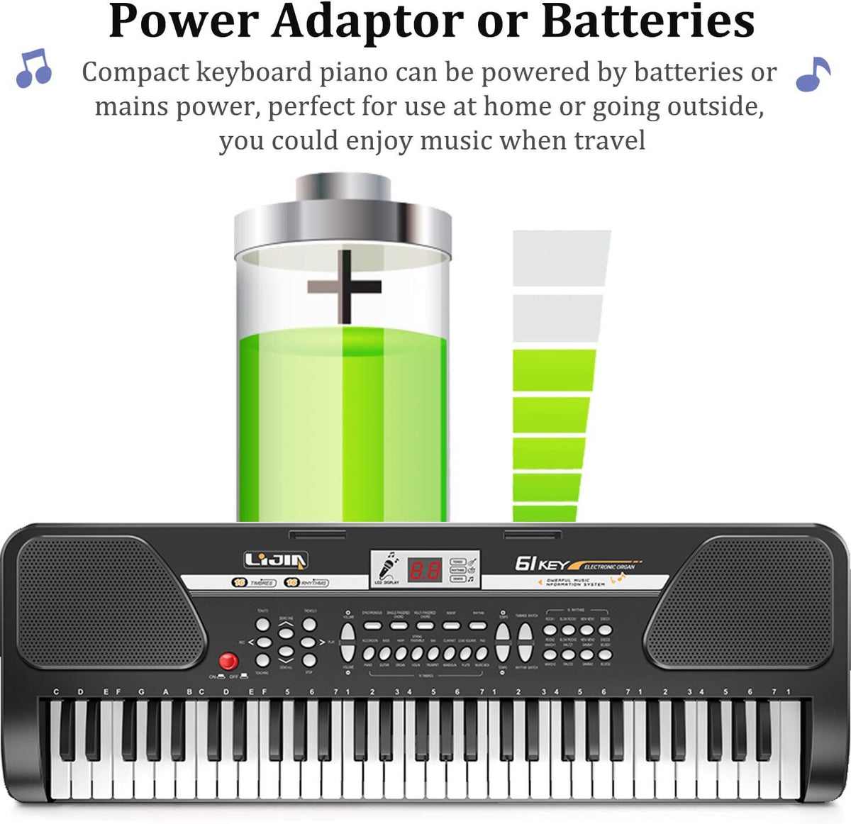 61 Keys Electronic Keyboard Piano