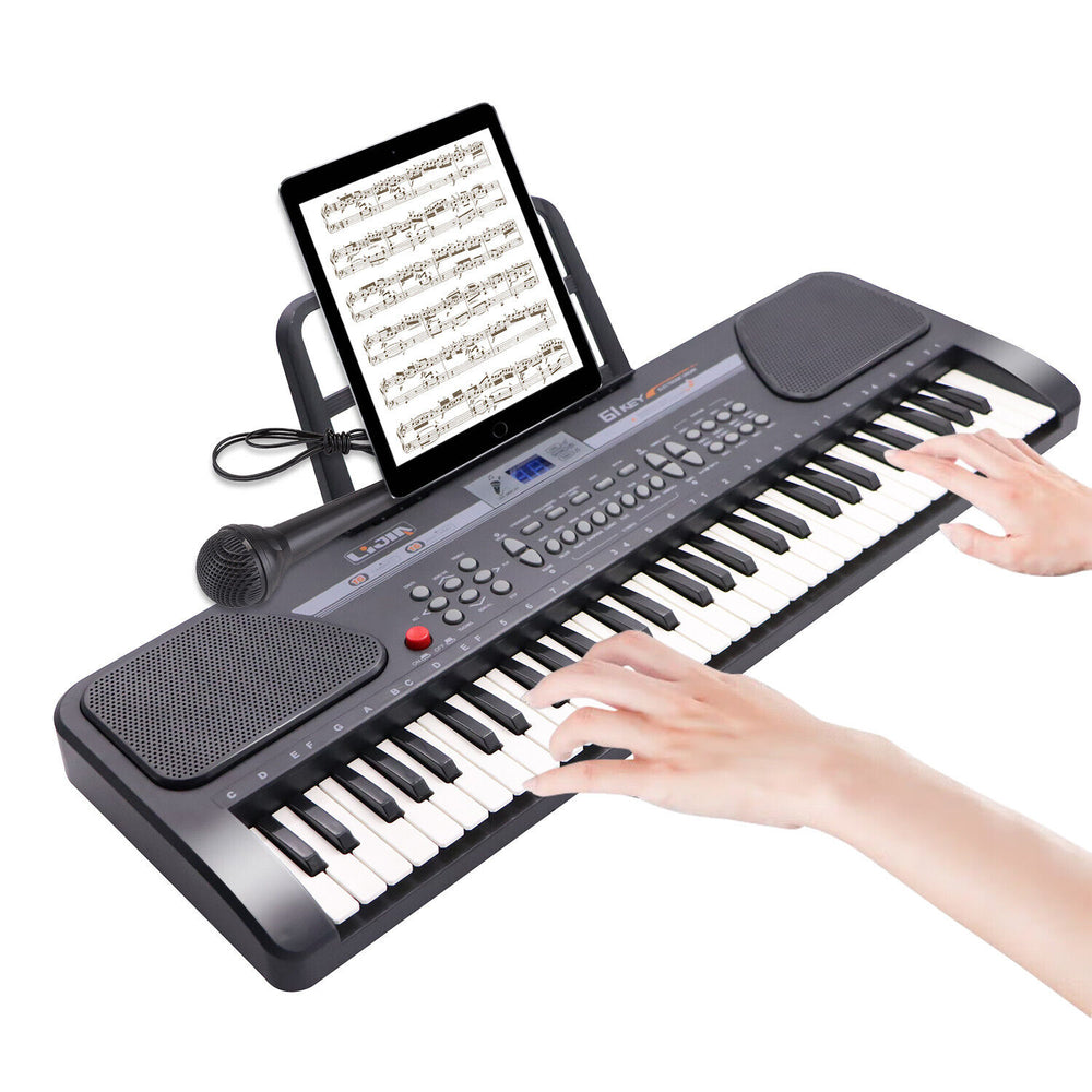 61 Keys Electronic Keyboard Piano with Mic