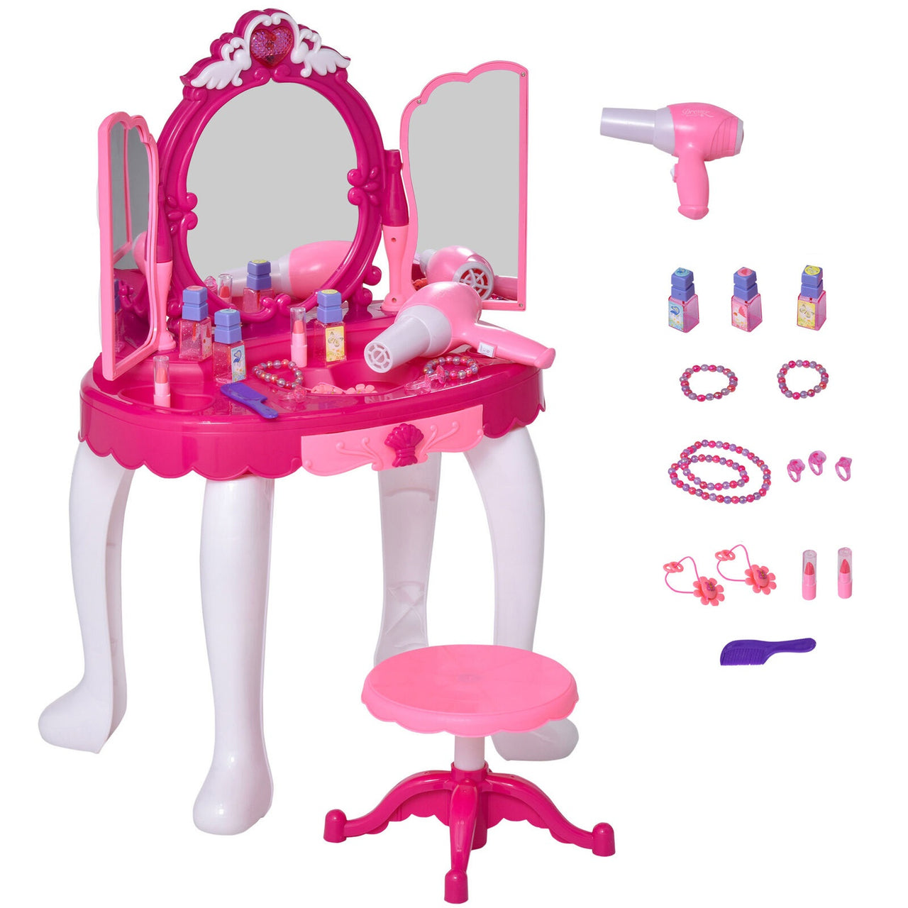 Glamor Mirror Makeup Dressing Table