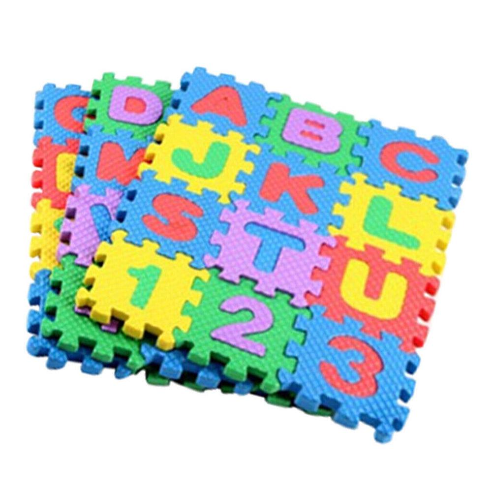 Puzzle Mats With Alphabets & Numbers - Small