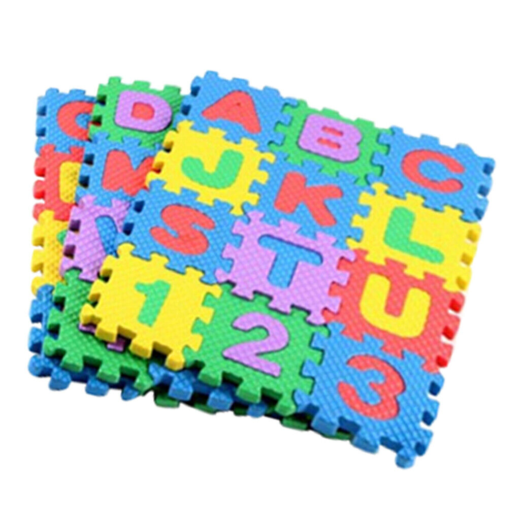 Puzzle Mats With Alphabets & Numbers - Small