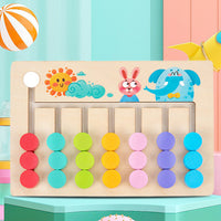 Thumbnail for Wooden Slide Color and Shape Matching Toy
