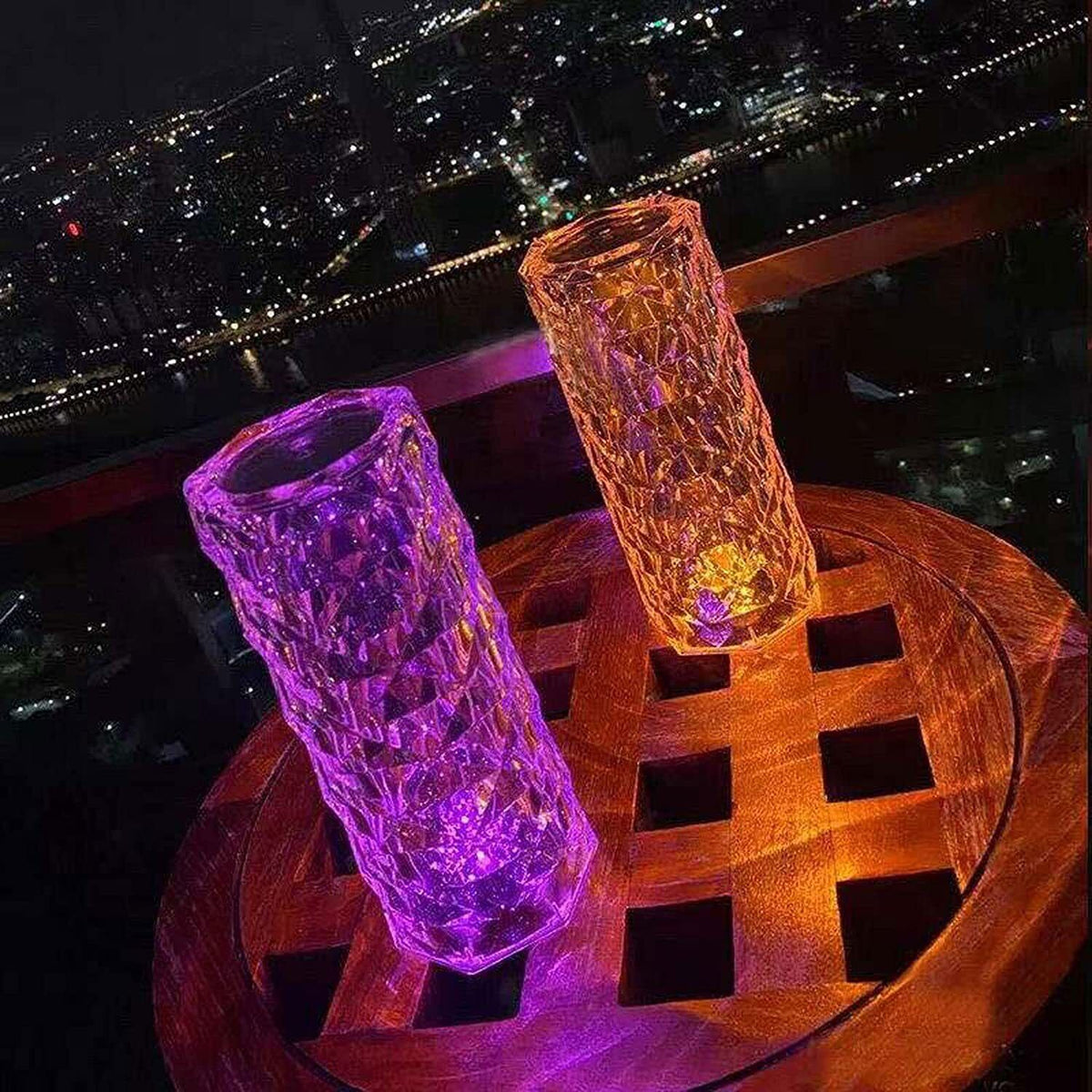 Crystal Table Lamp-USB Charging & Touchable