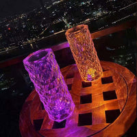 Crystal Table Lamp-USB Charging & Touchable