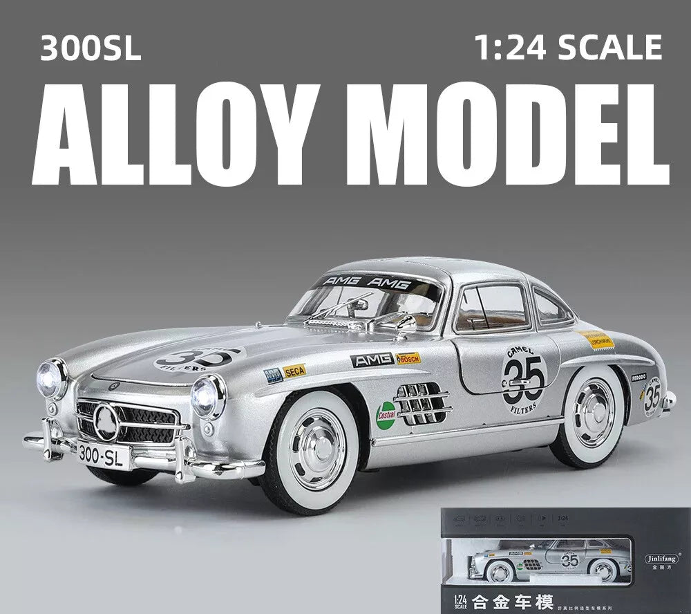 1:24 Diecast Benz Vintage 300SL Model Car