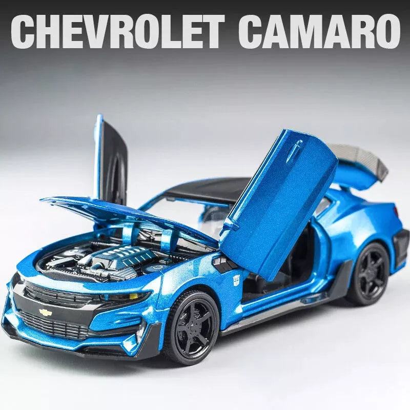 1:32 Diecast Chevrolet Camaro With Acrylic Display Box - Blue