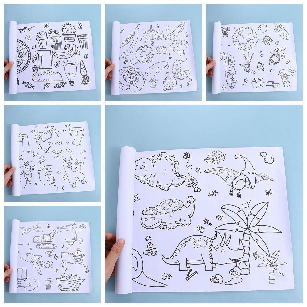 Kids Drawing Art Paper Roll Educational Tool