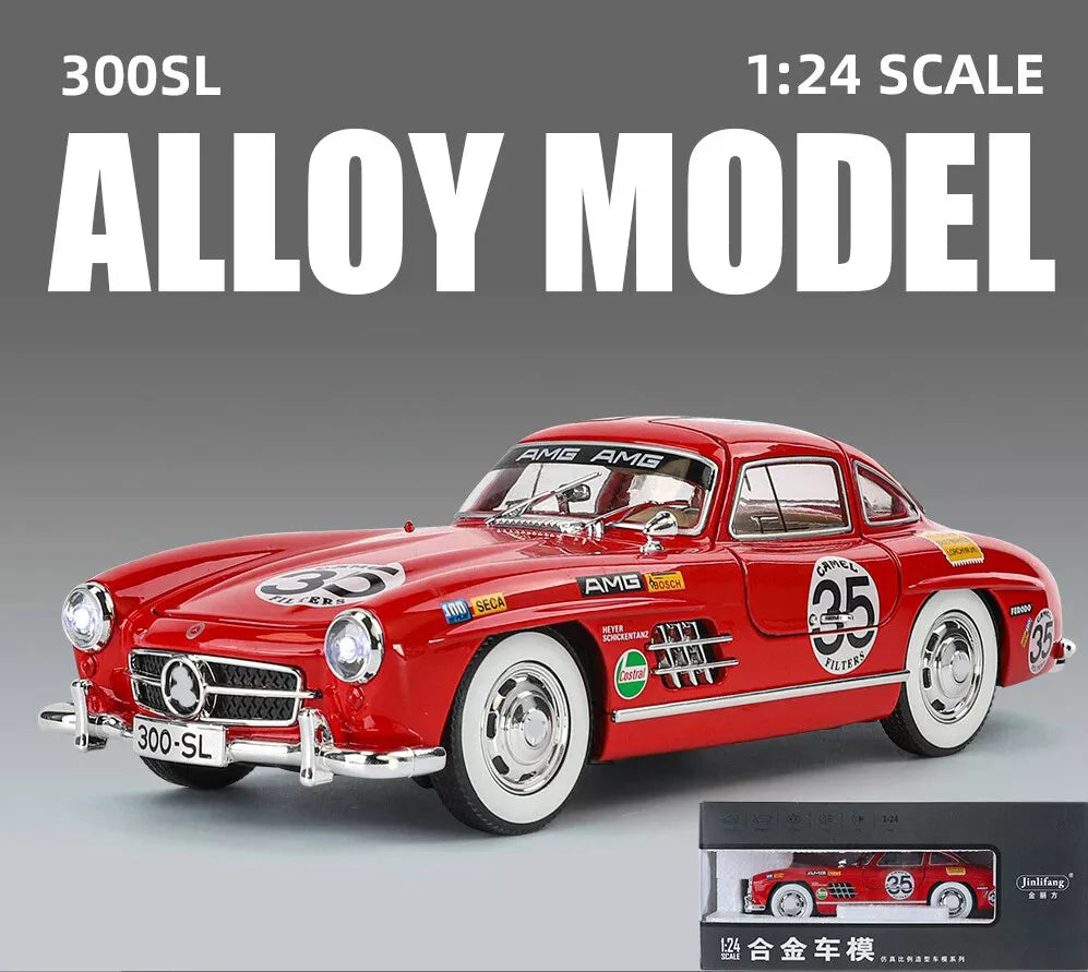 1:24 Diecast Benz Vintage 300SL Model Car