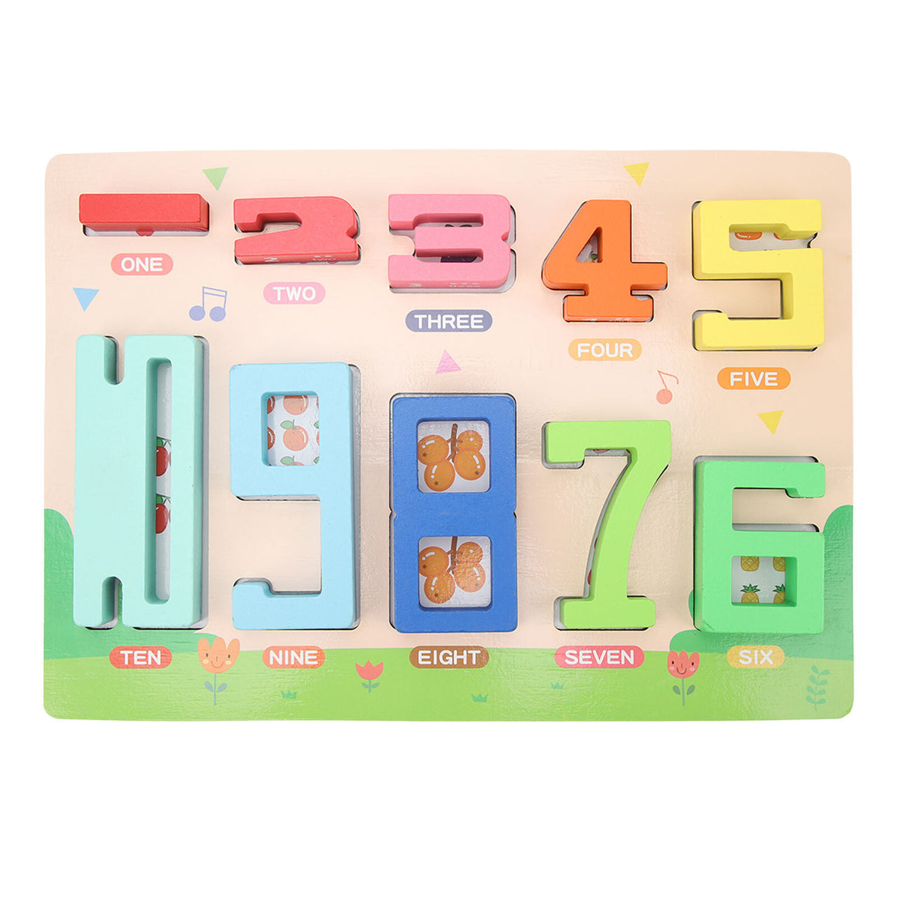 Wooden Montessori Number Blocks For Stacking & Balance