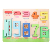 Wooden Montessori Number Blocks For Stacking & Balance