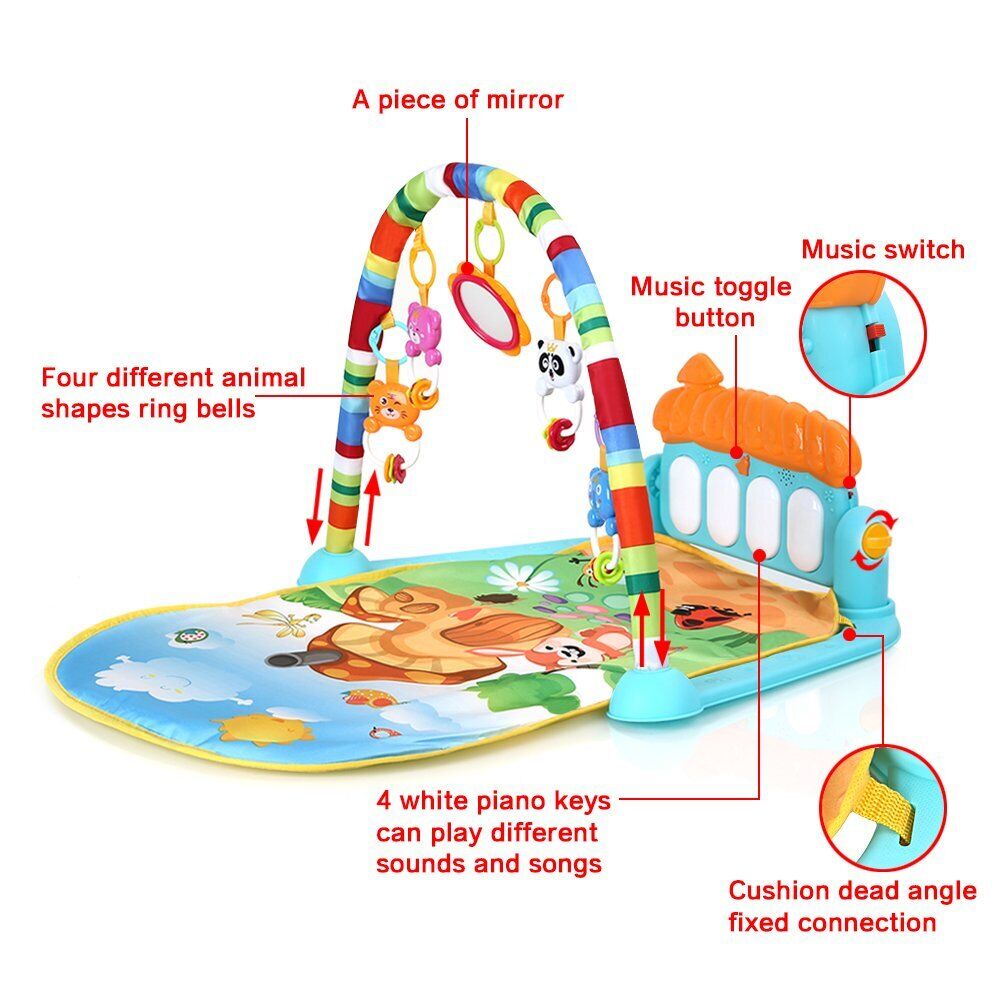 Huanger Multi-functional Mushroom Design Piano Fitness Rack