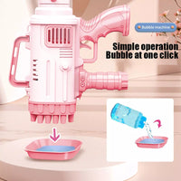 32 Holes Bazooka Colorful Bubble Gun