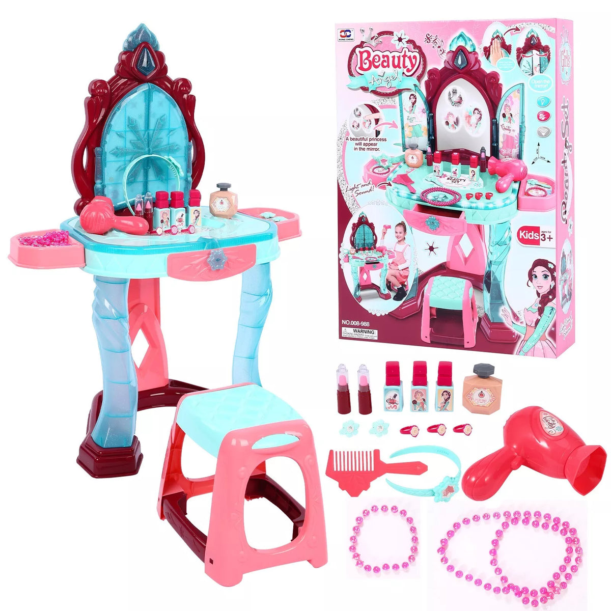 Beauty Angle Magical Dresser Set With Light & Sound